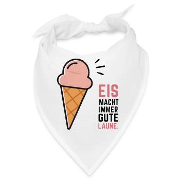 Eis Gute Laune - Bandana - Weiß - Vorne