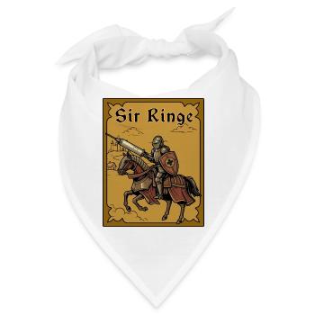 Sir Ringe Spritze Ren Faire Mittelalterliches Meme - Bandana - Weiß - Vorne