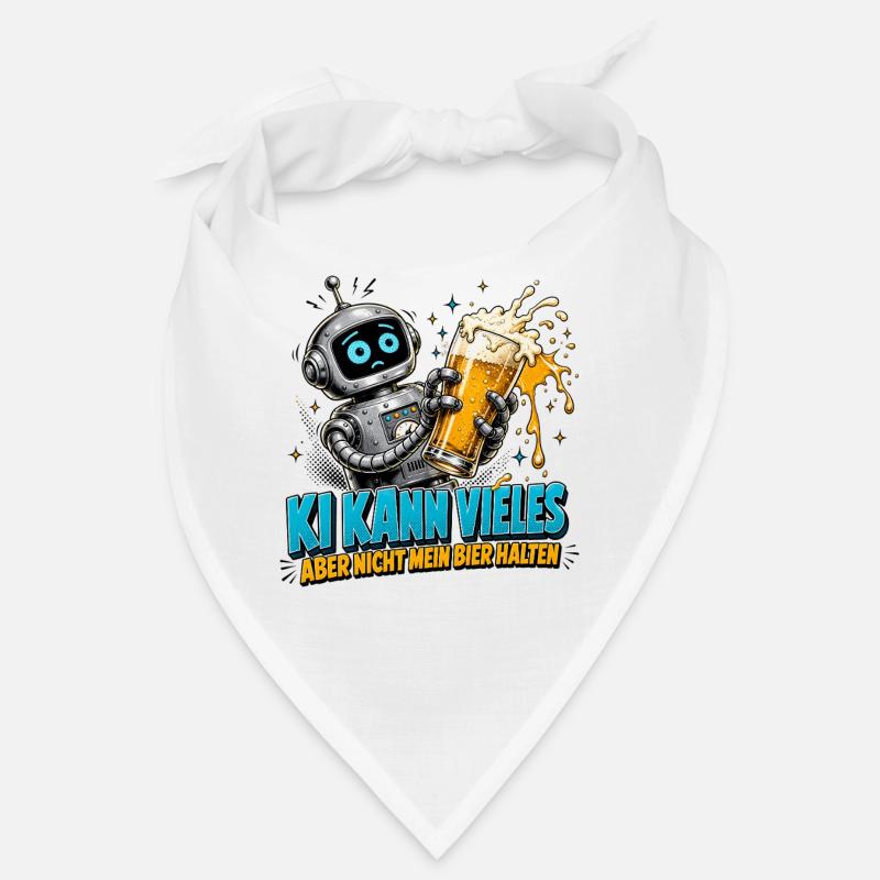 Roboter Bier Spruch Bandana