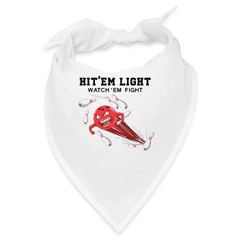 Schlag sie alle an, sieh sie kämpfen Bowlingkegel krachen - Bandana - Weiß - Vorne