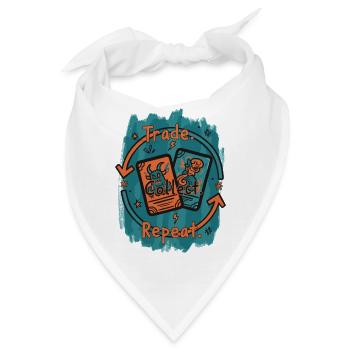 Sammler von Tauschkartenspielen und Sammlern - Bandana - Weiß - Vorne