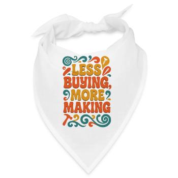 Weniger kaufen | Upcycling Selbermachen - Bandana - Weiß - Vorne