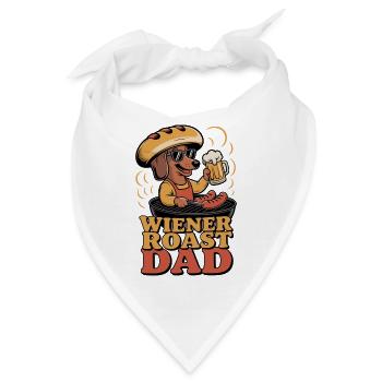 Wiener Roast Dad - Bandana - Weiß - Vorne