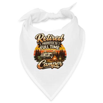 Ruhestand Vollzeit Camper Rentner Campingplatz  - Bandana - Weiß - Vorne