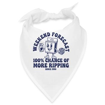 Wochenendprognose 100 Chancen: Mehr Rippen-Handel - Bandana - Weiß - Vorne