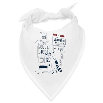 Waschbär Vending Maschine - Bandana - Weiß - Vorne