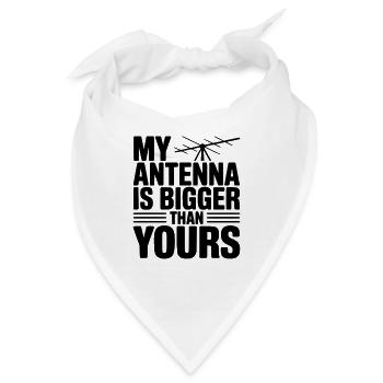 Meine Antenne ist größer als deine - Bandana - Weiß - Vorne