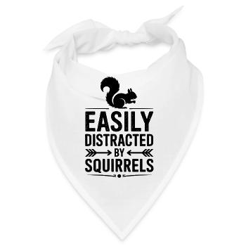 Eichhörnchen Sprüche Lustig Eichhörnchen Geschenk  - Bandana - Weiß - Vorne