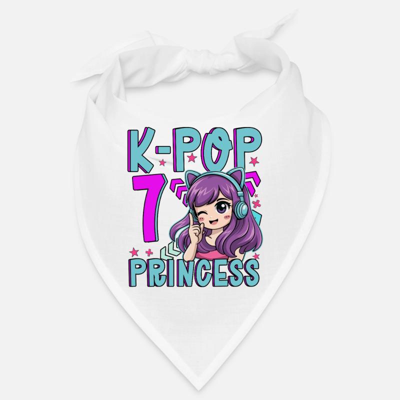Princesse K-Pop Anniversaire de 7 ans Bandana
