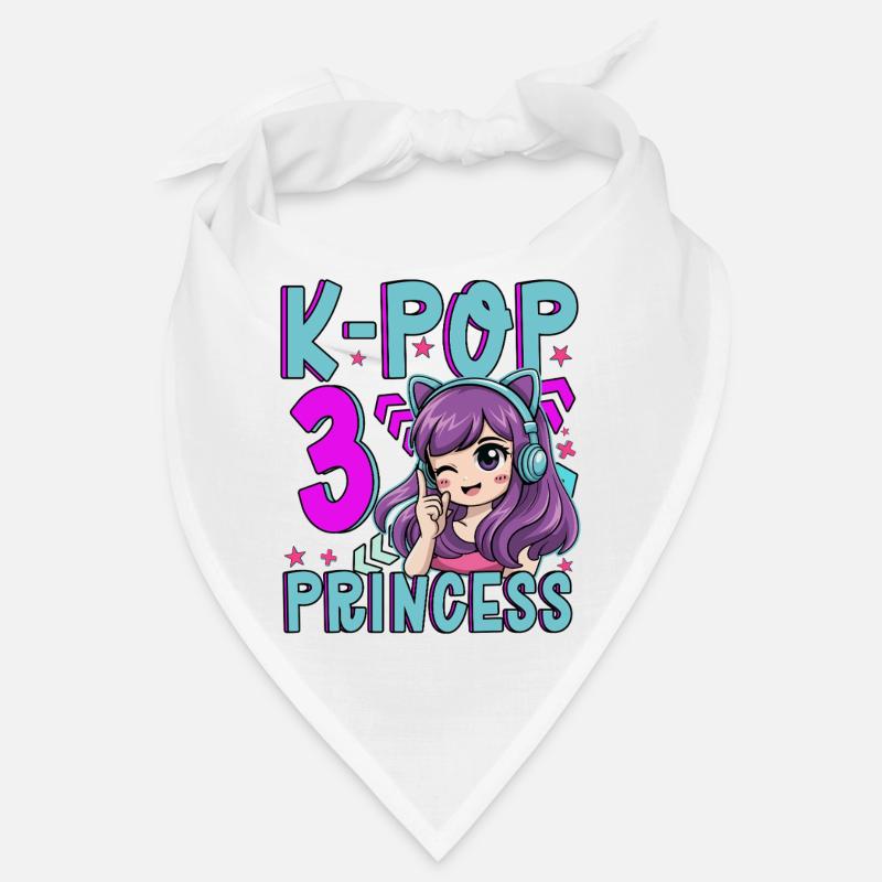 Princesse K-Pop Anniversaire de 3 ans Bandana