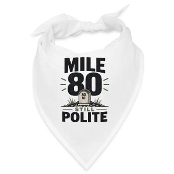 Mile 80 Still Polite Radsport Gravel Bike Fahrrad - Bandana - Weiß - Vorne