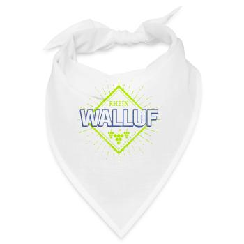 Walluf am Rhein Retro Reben Deutschland Souvenir - Bandana - Weiß - Vorne