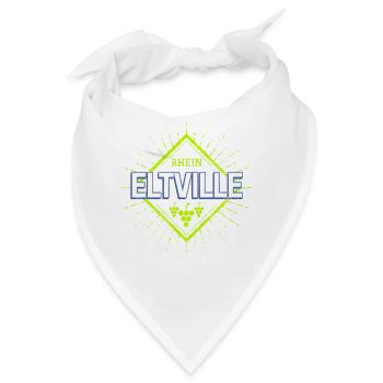 Eltville am Rhein in Deutschland mit Retro Reben - Bandana - Weiß - Vorne