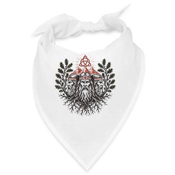 Triglav Wurzeln Emblem - Bandana - Weiß - Vorne