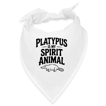 Platypus ist mein Geisttier - Bandana - Weiß - Vorne