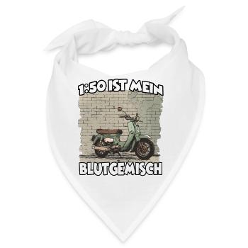 Simson-Besitzer & Schrauber Bekleidung für DDR Fan - Bandana - Weiß - Vorne