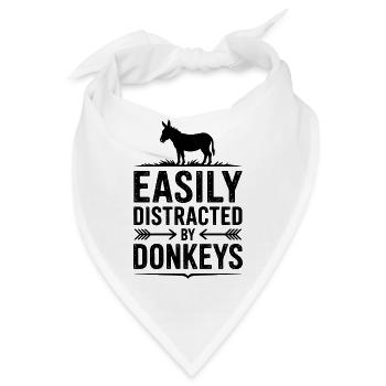 Esel Sprüche Esel Lustiges Esel Geschenk - Bandana - Weiß - Vorne