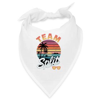 Team Split Sunset Tropics - Bandana - Weiß - Vorne