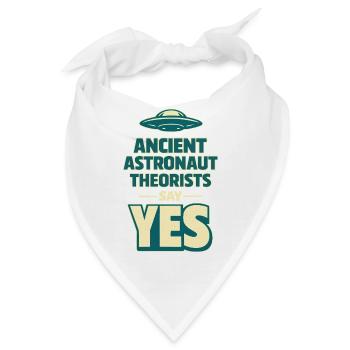 Uralter Astronaut Ja - Bandana - Weiß - Vorne