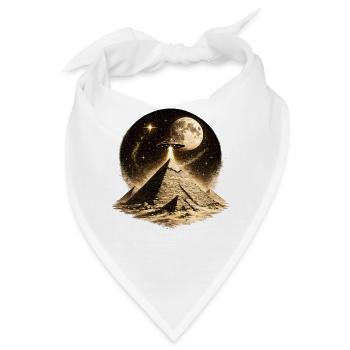 Pyramiden-UFO-Mysterium - Bandana - Weiß - Vorne