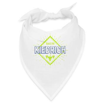 Kiedrich am Rhein Retro Reben Deutschland Souvenir - Bandana - Weiß - Vorne