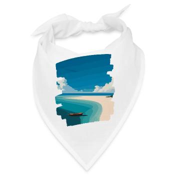 Strandbild - Bandana - Weiß - Vorne