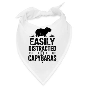 Capybara Sprüche Capybara Lustig Capybara Geschenk - Bandana - Weiß - Vorne