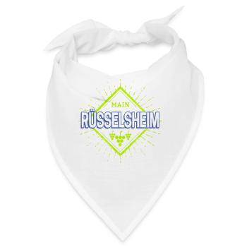 Rüsselsheim am Main Retro Reben Deutschland Design - Bandana - Weiß - Vorne