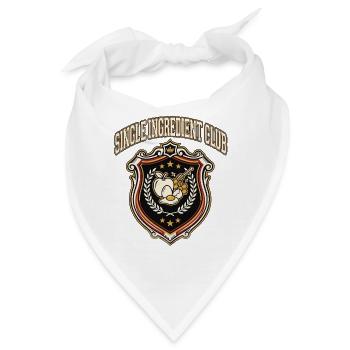 Single Ingredient Club - Bandana - Weiß - Vorne