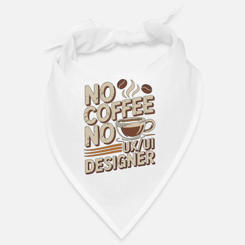 UX/UI Designer No Coffee Web Designer Coffee Lover Bandana