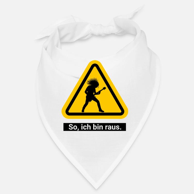 So, ich bin raus. Feierabend Warnschild Bandana