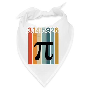 Pi Day Math Numbers - Bandana - Weiß - Vorne