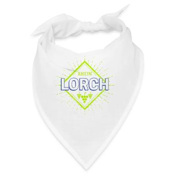 Lorch am Rhein in Deutschland mit Vintage Reben - Bandana - Weiß - Vorne