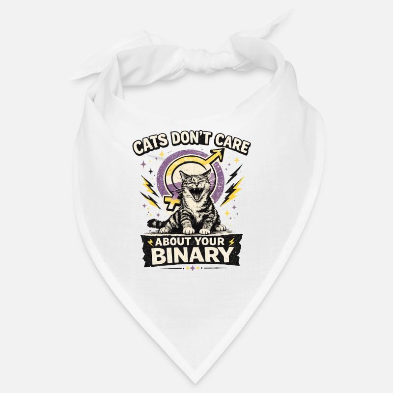 Cats Don't Care About Your Binary Katze LGBTQ Bandana
