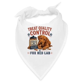 Fox Red Lab Treat Quality Shirt - Bandana - Weiß - Vorne