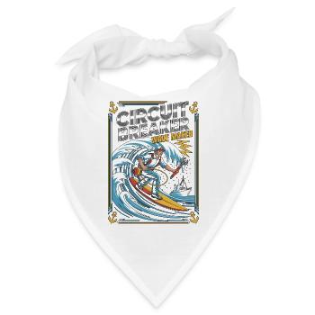 Marine Electrician Circuit Breaker Marine Engineer - Bandana - Weiß - Vorne