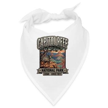 Capitol Reef National Park Artwork - Bandana - Weiß - Vorne