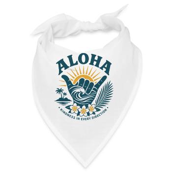 Aloha Freundlichkeit Shaka - Bandana - Weiß - Vorne