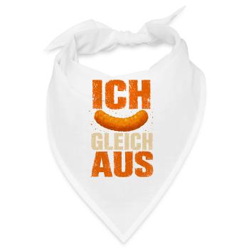 Ich flip Gleich Aus  - Bandana - Weiß - Vorne