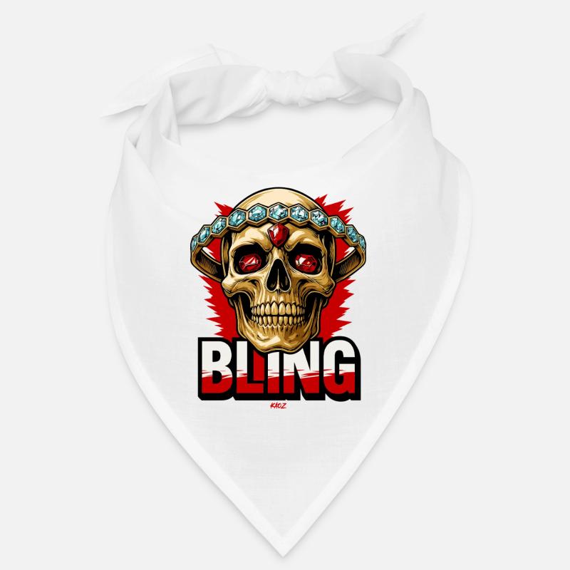 Mode de Gemmes Couronnes Skull Bling Bandana