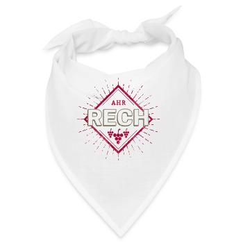 Rech an der Ahr Retro Weintrauben Vintage Souvenir - Bandana - Weiß - Vorne