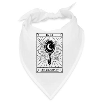 INFJ | Tarotkarte Persönlichkeit - Bandana - Weiß - Vorne