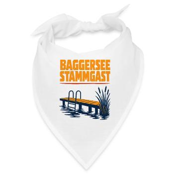 Baggersee Stammgast Retro Quarry Lake Germany - Bandana - Weiß - Vorne