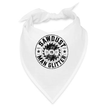 Monochrom Abstractes Muster - Bandana - Weiß - Vorne