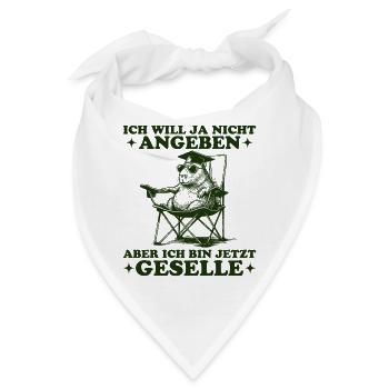 Bestandene Ausbildung Nicht Angeben Geselle - Bandana - Weiß - Vorne