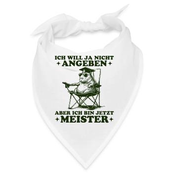 Bestandene Meisterprüfung Nicht Angeben Meister - Bandana - Weiß - Vorne