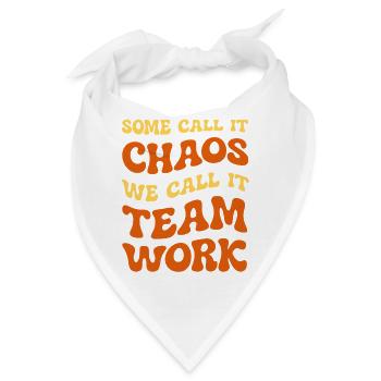 Chaos - Teamwork Humor - Bandana - Weiß - Vorne