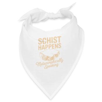 Schiefer geschieht metaphorisch gesprochen - Bandana - Weiß - Vorne