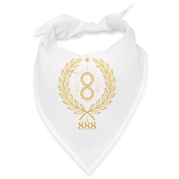888 Fülle Lorbeer - Bandana - Weiß - Vorne