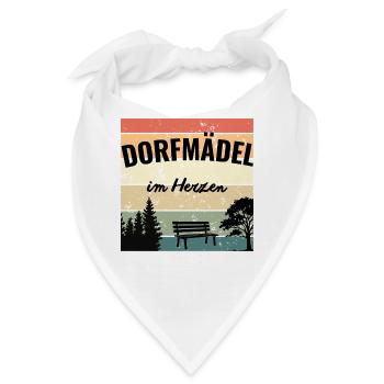 Heimat ist, wo mein Dorf ist - Bandana - Weiß - Vorne